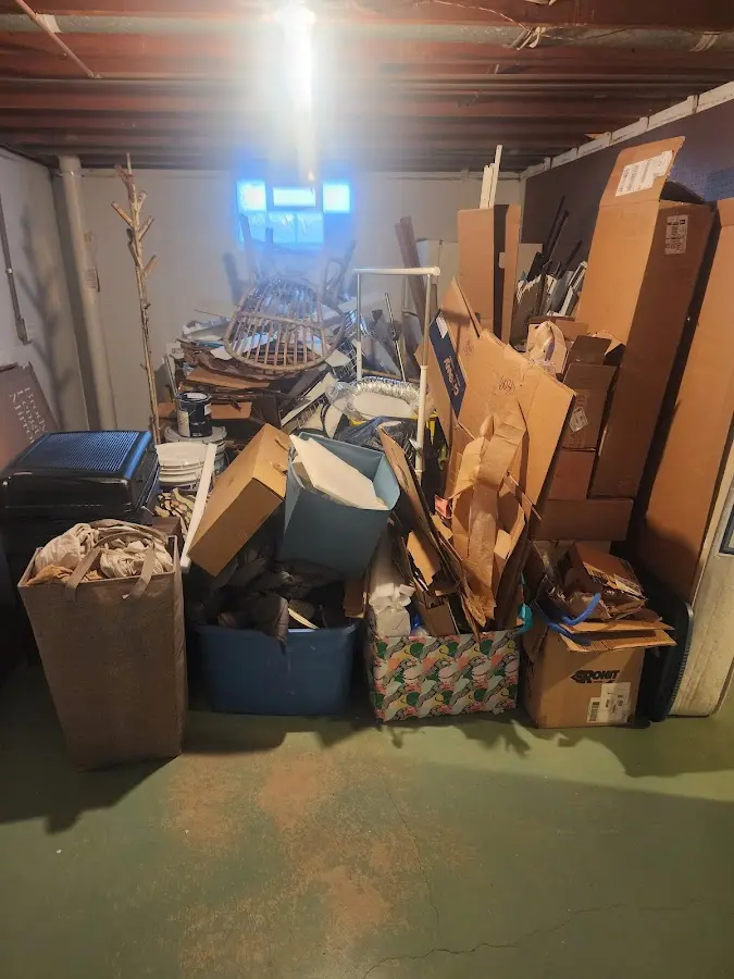 Roll-off dumpster container at job site for Roll Off Dumpster Rental in Morrison